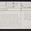 Ben Griam Beg, NC84SW 1, Ordnance Survey index card, page number 1, Recto