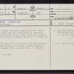 Allt Gleann Nam Beist, NC84SW 3, Ordnance Survey index card, page number 1, Recto