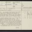 Meall Mor A' Bhealaich, NC85NE 4, Ordnance Survey index card, page number 1, Recto