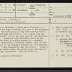 Leathad Carnaich, NC85NE 5, Ordnance Survey index card, page number 1, Recto