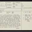 The Borg, NC85SE 1, Ordnance Survey index card, page number 1, Recto