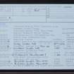 Breacrie, NC85SE 26, Ordnance Survey index card, Recto