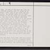 Dun Mhairtein, NC86NE 1, Ordnance Survey index card, page number 2, Verso
