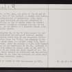 Dun Mhairtein, NC86NE 1, Ordnance Survey index card, page number 3, Recto