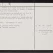 An Dun, NC86NE 2, Ordnance Survey index card, page number 2, Verso