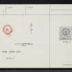 Dail A' Bhaite, NC86SW 2, Ordnance Survey index card, Recto