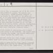 Dail Teine, NC86SW 3, Ordnance Survey index card, page number 2, Verso