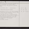 Dail A' Bhaite, NC86SW 4, Ordnance Survey index card, page number 2, Verso