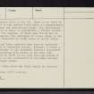 Kintradwell, NC90NW 4, Ordnance Survey index card, page number 3, Recto