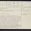 Kintradwell, NC90NW 5, Ordnance Survey index card, page number 1, Recto