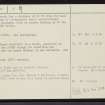 Kintradwell, NC90NW 5, Ordnance Survey index card, page number 2, Verso