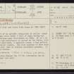Collieburn, NC90NW 10, Ordnance Survey index card, page number 1, Recto