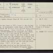 Kintradwell Links, NC90NW 14, Ordnance Survey index card, page number 1, Recto