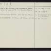 Kintradwell, NC90NW 15, Ordnance Survey index card, page number 2, Verso