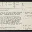 Clynemilton, NC90NW 19, Ordnance Survey index card, page number 1, Recto