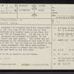 Clynemilton, NC90NW 20, Ordnance Survey index card, page number 1, Recto