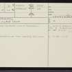 Kintradwell, NC90NW 21, Ordnance Survey index card, page number 1, Recto