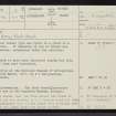 Brora, NC90SW 3, Ordnance Survey index card, page number 1, Recto