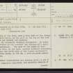 Badiepullacher, NC91NE 1, Ordnance Survey index card, page number 1, Recto