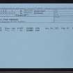 Allt Cille Pheadair, NC91NE 3, Ordnance Survey index card, Recto