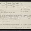 Torrish, NC91NE 23, Ordnance Survey index card, page number 1, Recto