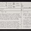Kilphedir, NC91NE 27, Ordnance Survey index card, page number 1, Recto