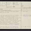 Kilphedir, NC91NE 29, Ordnance Survey index card, page number 1, Recto