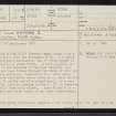 Allt Cille Pheadair, NC91NE 30, Ordnance Survey index card, page number 1, Recto