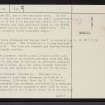 Allt Cille Pheadair, NC91NE 30, Ordnance Survey index card, page number 2, Verso