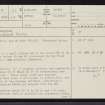 Kilphedir, NC91NE 32, Ordnance Survey index card, page number 1, Recto