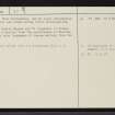 Torrish, NC91NE 37, Ordnance Survey index card, page number 2, Verso