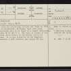 Kilphedir, NC91NE 40, Ordnance Survey index card, page number 1, Recto