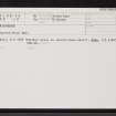 Kilphedir, NC91NE 40, Ordnance Survey index card, Recto