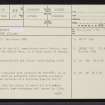 Torrish, NC91NE 42, Ordnance Survey index card, page number 1, Recto