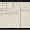 Gailiable, NC91NE 48, Ordnance Survey index card, page number 1, Recto