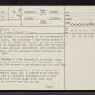 Torrish, NC91NE 58, Ordnance Survey index card, page number 1, Recto