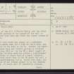 Kilearnan, NC91NW 2, Ordnance Survey index card, page number 1, Recto