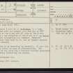 Kilearnan, NC91NW 3, Ordnance Survey index card, page number 1, Recto