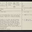 Gailiable, NC91NW 9, Ordnance Survey index card, page number 1, Recto