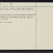 Balvalaich, NC91NW 12, Ordnance Survey index card, page number 2, Verso