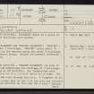 Kilearnan, NC91NW 22, Ordnance Survey index card, page number 1, Recto