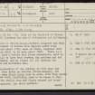 Strone Rungie, Culgower, NC91SE 1, Ordnance Survey index card, page number 1, Recto