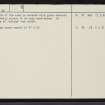 Strone Rungie, Culgower, NC91SE 1, Ordnance Survey index card, page number 2, Verso