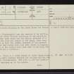 Loth, NC91SE 3, Ordnance Survey index card, page number 1, Recto