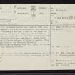 Culgower, NC91SE 9, Ordnance Survey index card, page number 1, Recto