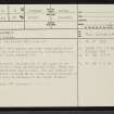 Halgarry, NC92SW 3, Ordnance Survey index card, page number 1, Recto