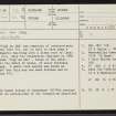 Tigh An Abb, NC92SW 23, Ordnance Survey index card, page number 1, Recto