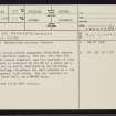 Ach An Fhionnfhuaraidh, NC92SW 37, Ordnance Survey index card, page number 1, Recto