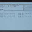 Forsinard, NC94NW 1, Ordnance Survey index card, Recto