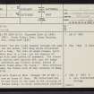 Sandside, NC96NE 9, Ordnance Survey index card, page number 1, Recto